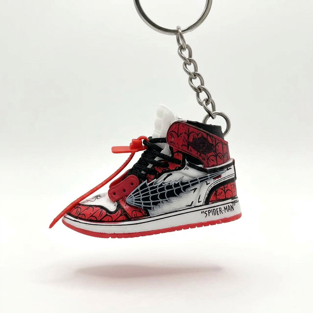 SpiderMan Jordan 1 Mini Keychain